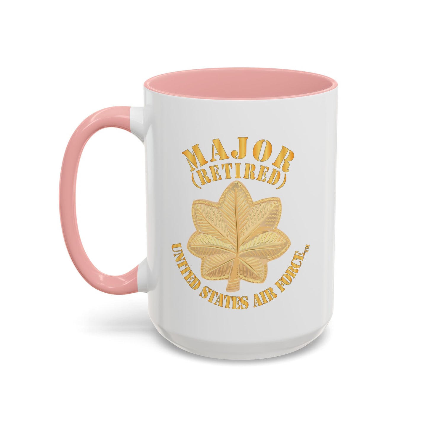 Accent Coffee Mug (11oz & 15oz) - USAF - Major - Retired X 300
