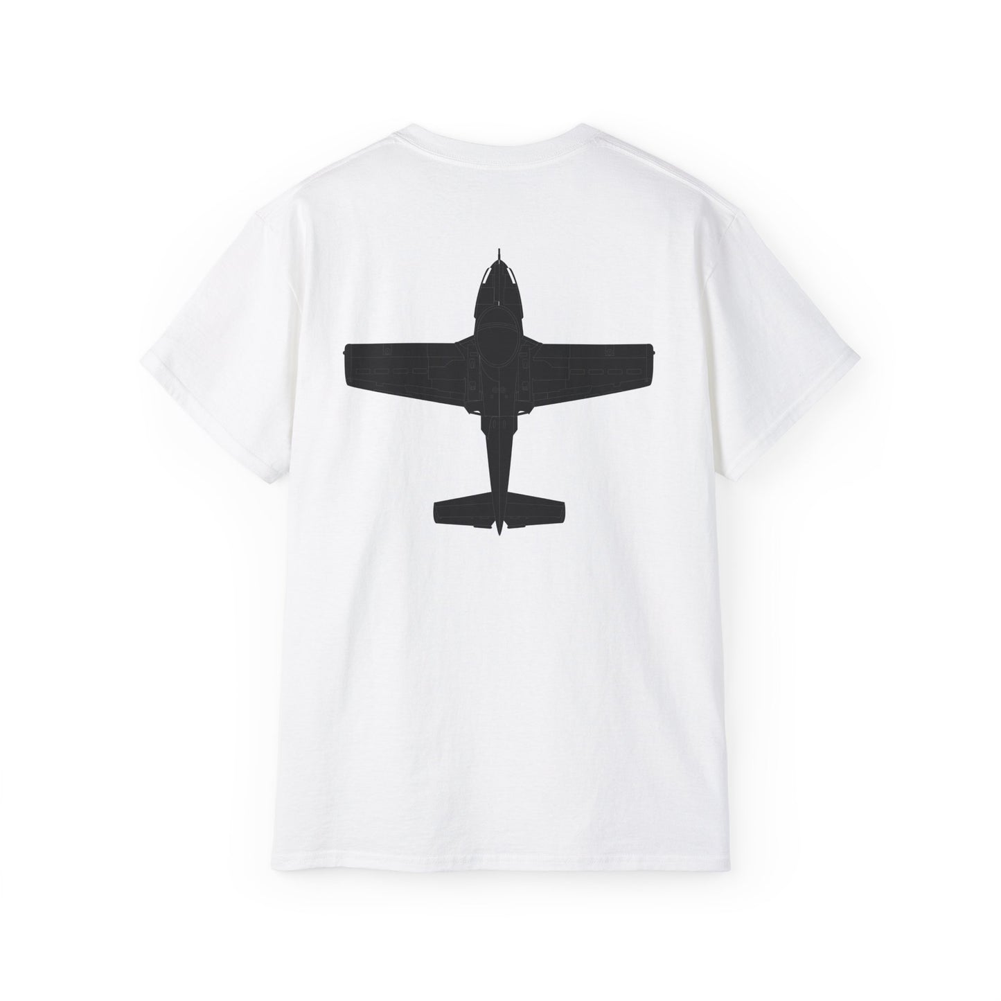 Unisex Ultra Cotton Tee - Aircraft - T-37-Trainer - Top - Black - Metal X 300