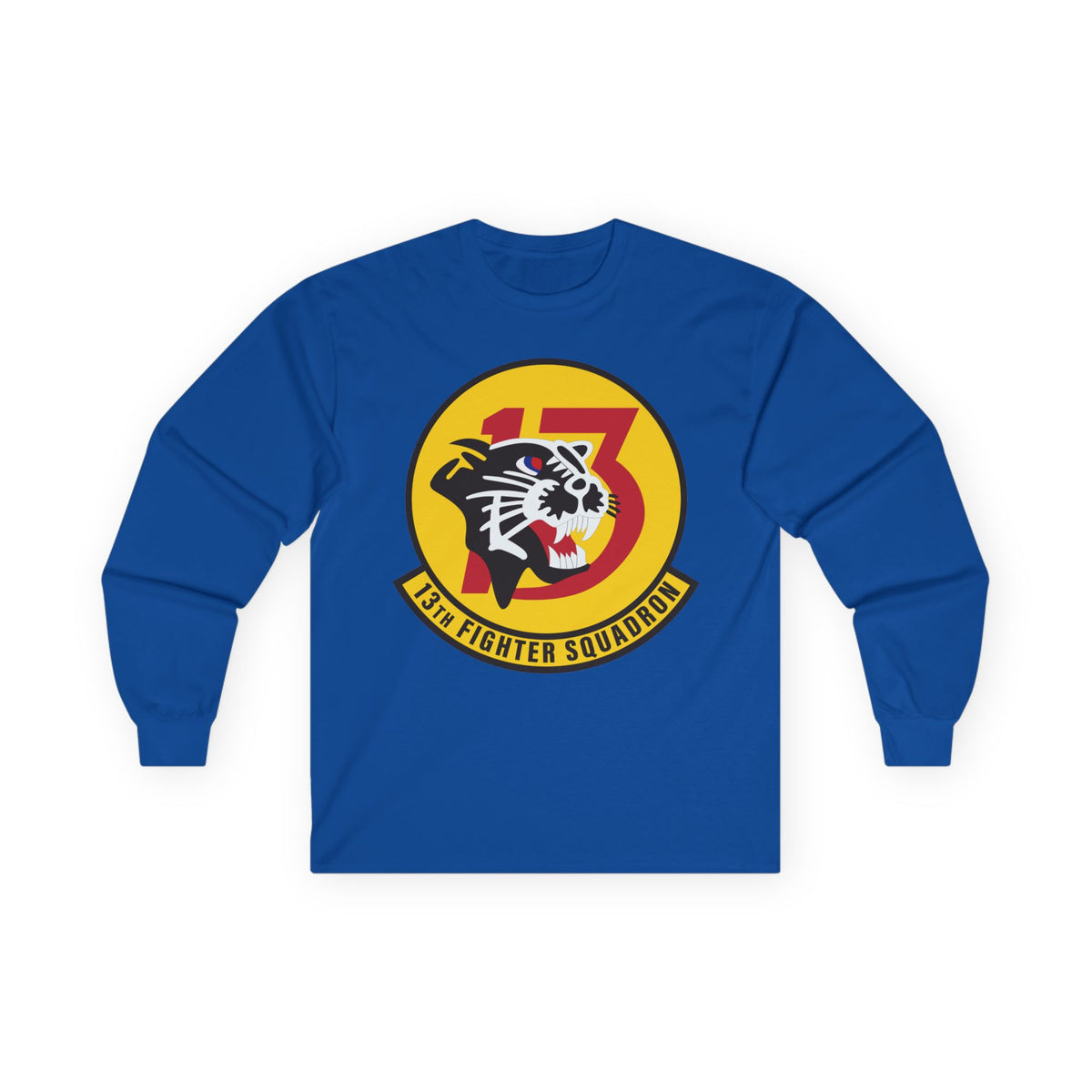Unisex Ultra Cotton Long Sleeve Tee - USAF - 13th Fighter Squadron wo txt
