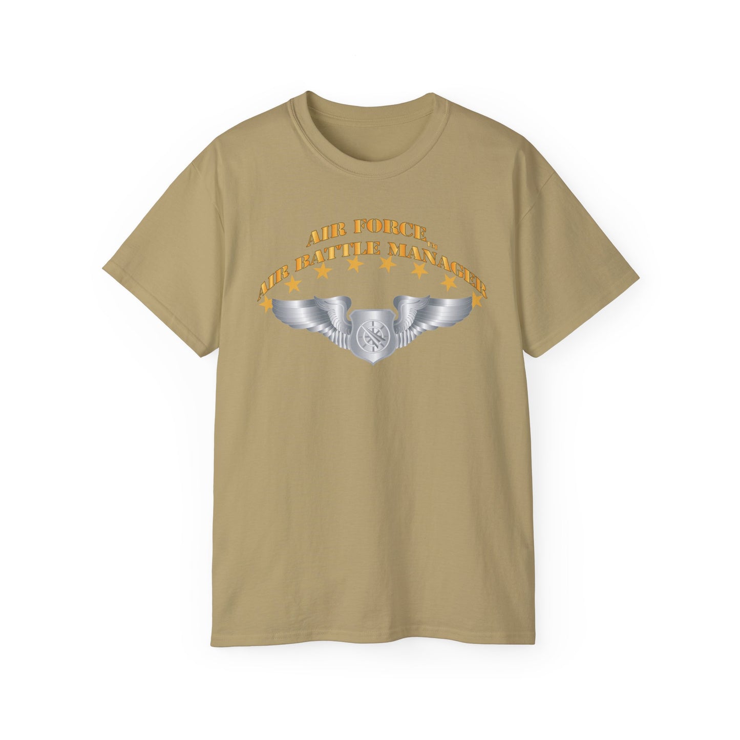 Unisex Ultra Cotton Tee - USAF - Air Battle Manager - Basic Wings X 300