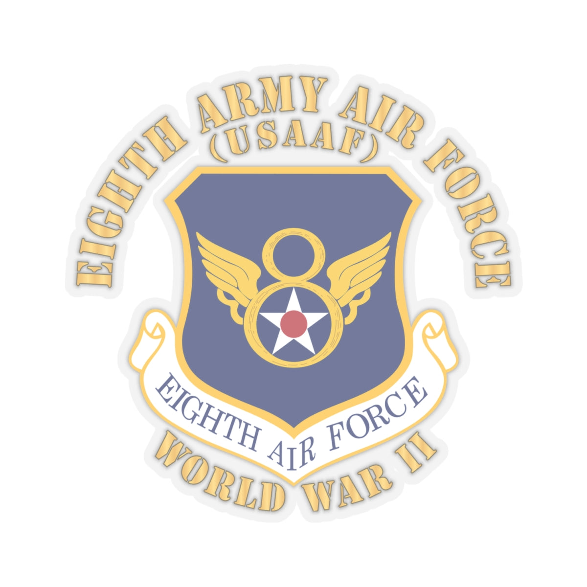 Kiss-Cut Stickers - USAF - 8th Air Force - WWII X 300
