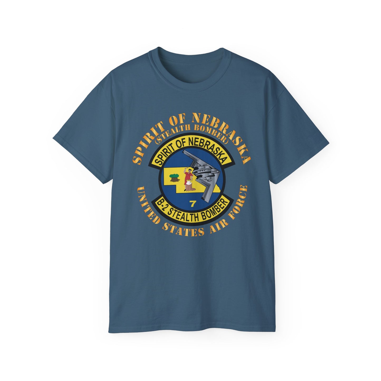 Unisex Ultra Cotton Tee - USAF - B2 - Spirit of Nebraska - Stealth Bomber X 300