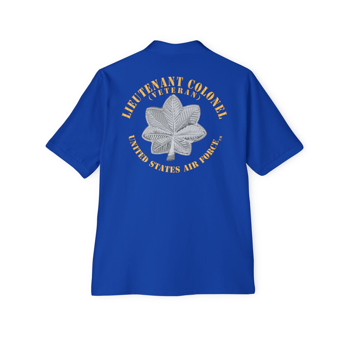 Men's Piqué Polo - USAF - Lieutenant Colonel - LTC - Veteran - TM X 300