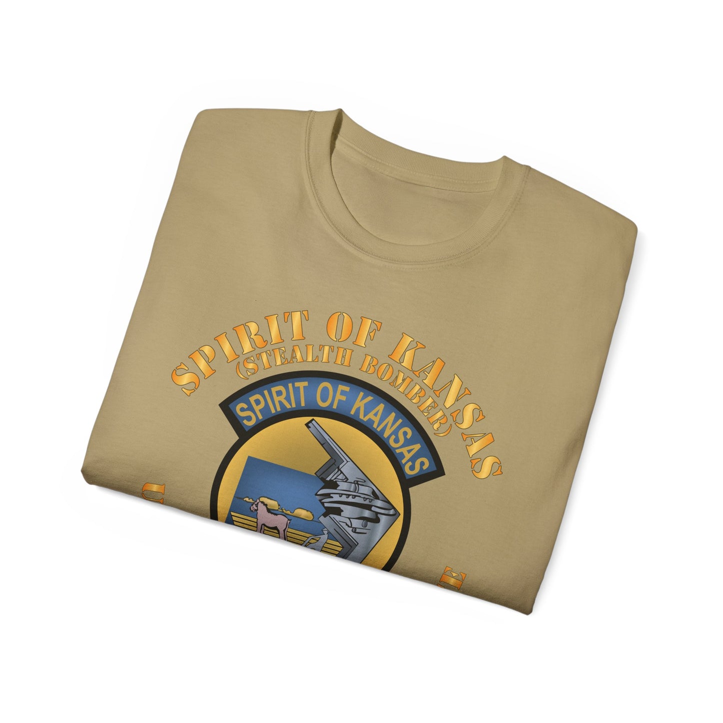 Unisex Ultra Cotton Tee -USAF - B2 - Spirit of Kansas - Stealth Bomber X 300