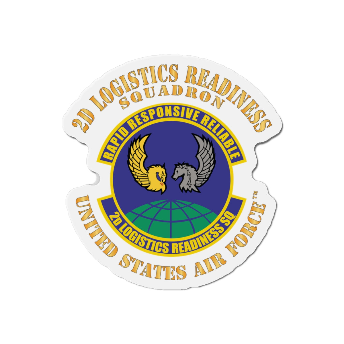 Die-Cut Magnet - USAF - 2d Logistics Readiness Squadron