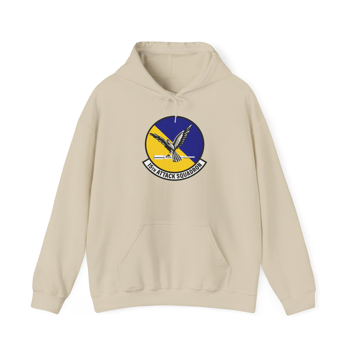 Unisex Heavy Blend Hooded Sweatshirt - USAF - 15th Attack Squadron wo txt