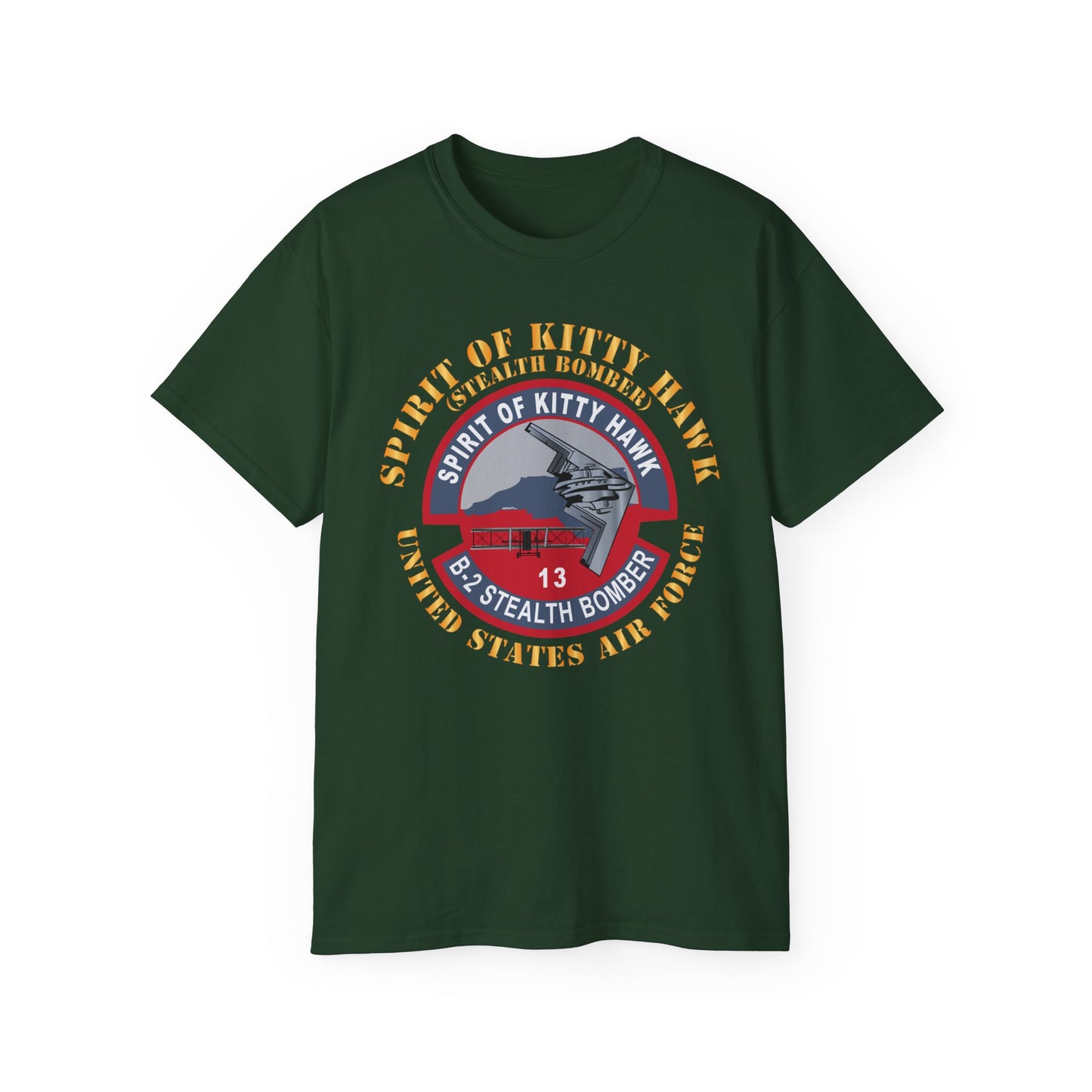 Unisex Ultra Cotton Tee - USAF - B2 - Spirit of Kitty Hawk - Stealth Bomber X 300