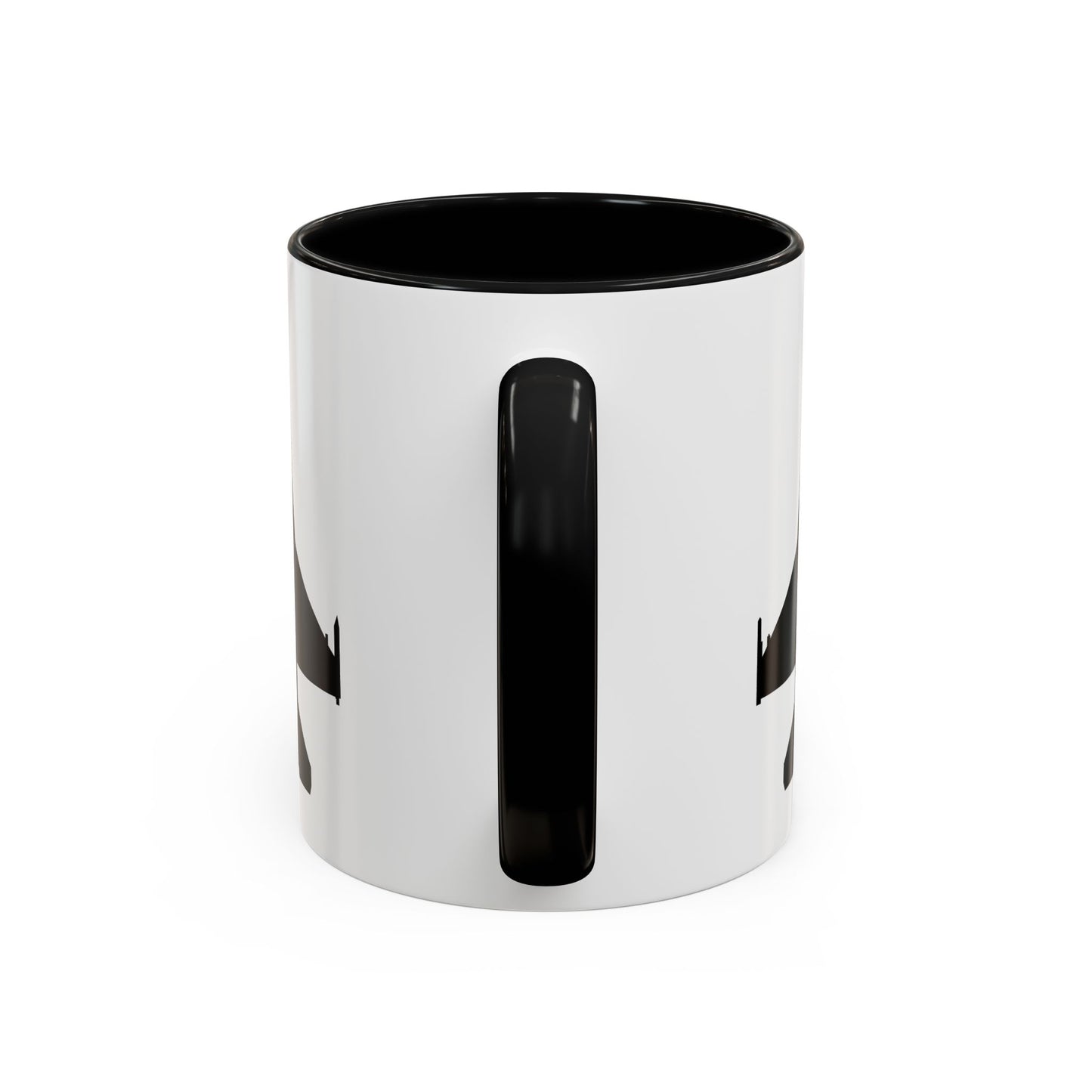 Accent Coffee Mug (11oz & 15oz) - Aircraft - F-16 -Top - Black wo Txt X 300