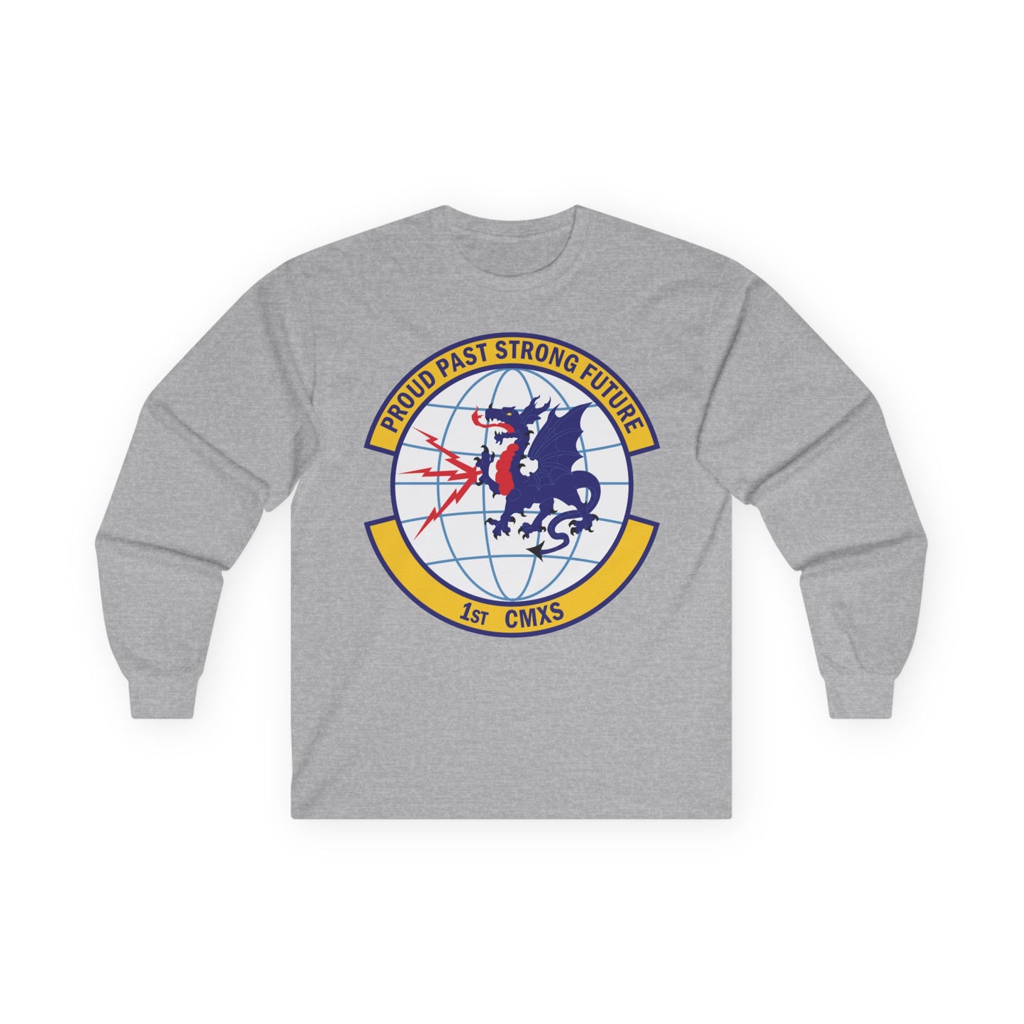 Unisex Ultra Cotton Long Sleeve Tee - USAF - 1st Communications Maintenance Squadron(USAFE) wo txt