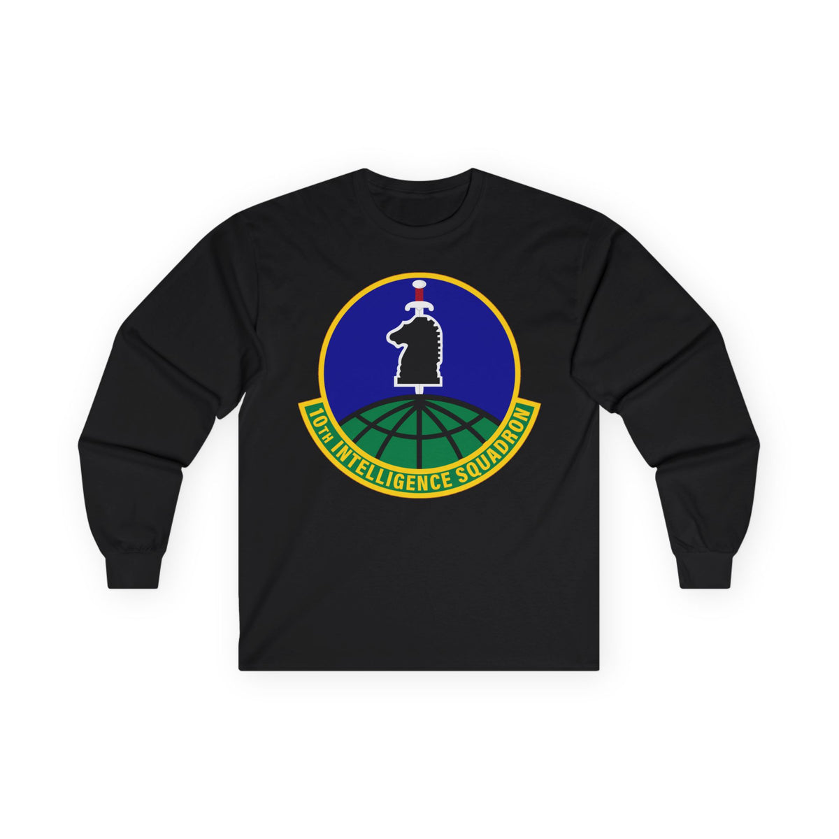 Unisex Ultra Cotton Long Sleeve Tee - USAF - 10th Intelligence Support Sq wo txt