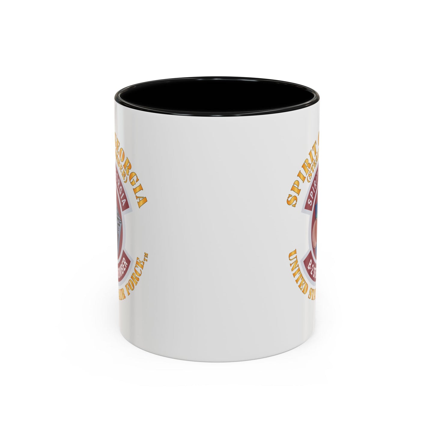 Accent Coffee Mug (11oz & 15oz) - USAF - B2 - Spirit of Georgia - Stealth Bomber X 300