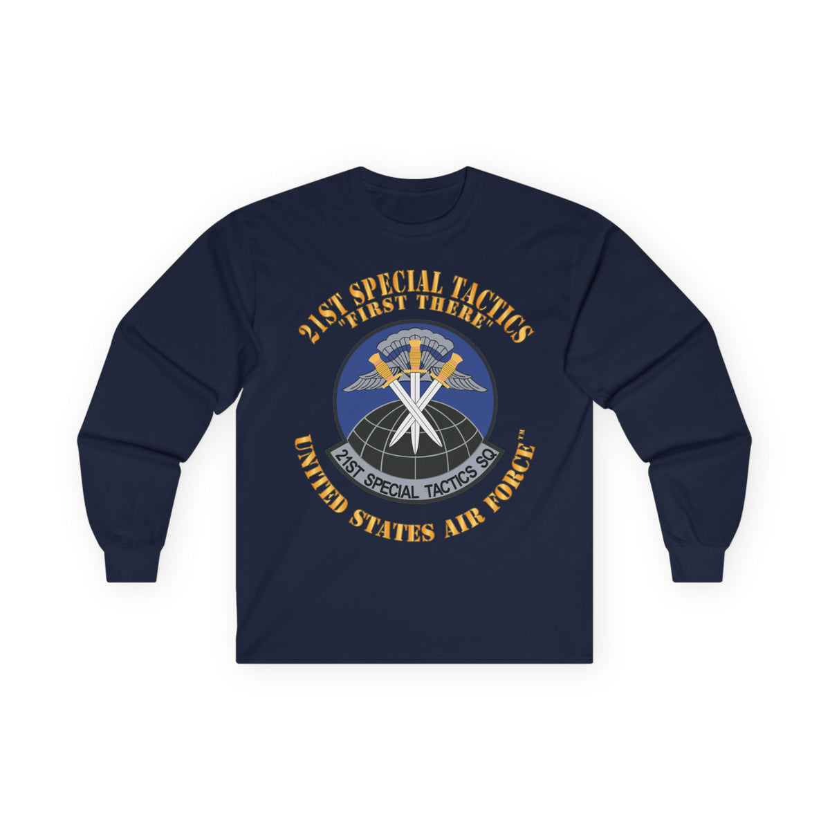 Unisex Ultra Cotton Long Sleeve Tee - USAF - 21st Special Tactics Squadron - First There