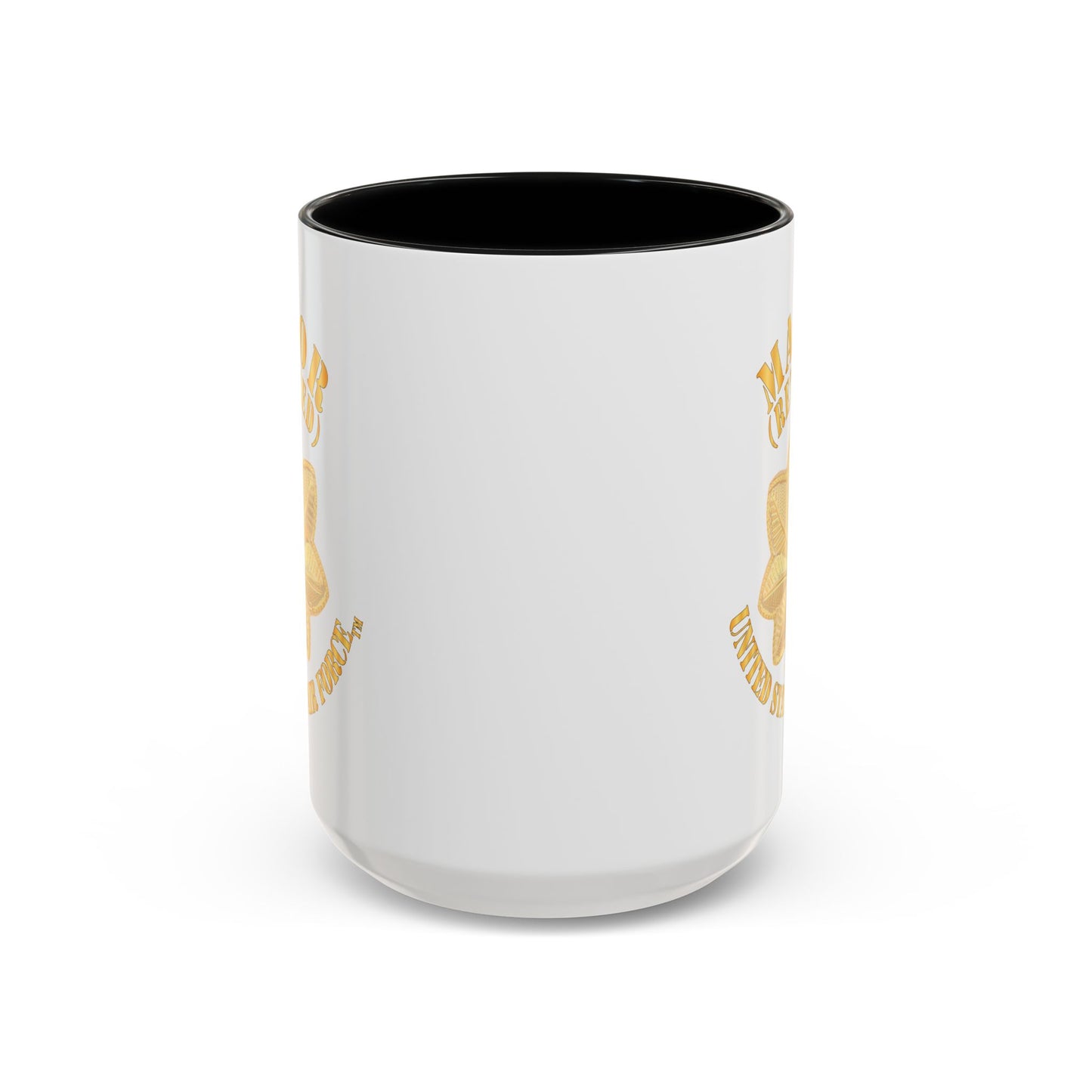 Accent Coffee Mug (11oz & 15oz) - USAF - Major - Retired X 300