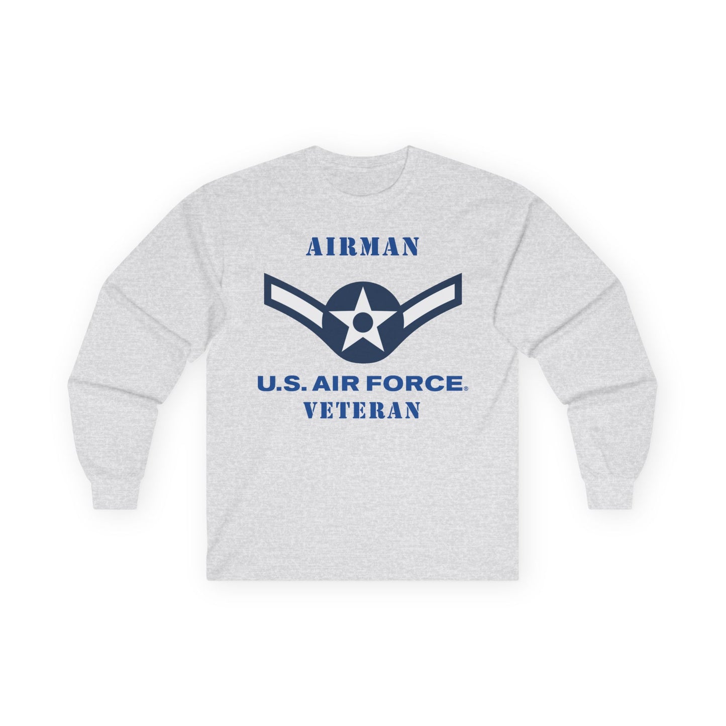 Unisex Ultra Cotton Long Sleeve Tee - USAF - Airman (E2) - 2020 - US Air Force - Veteran