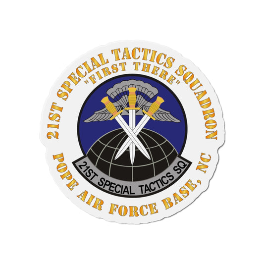 Die-Cut Magnet - USAF - 21st Special Tactics Squadron - First There - Pope AFB, NC