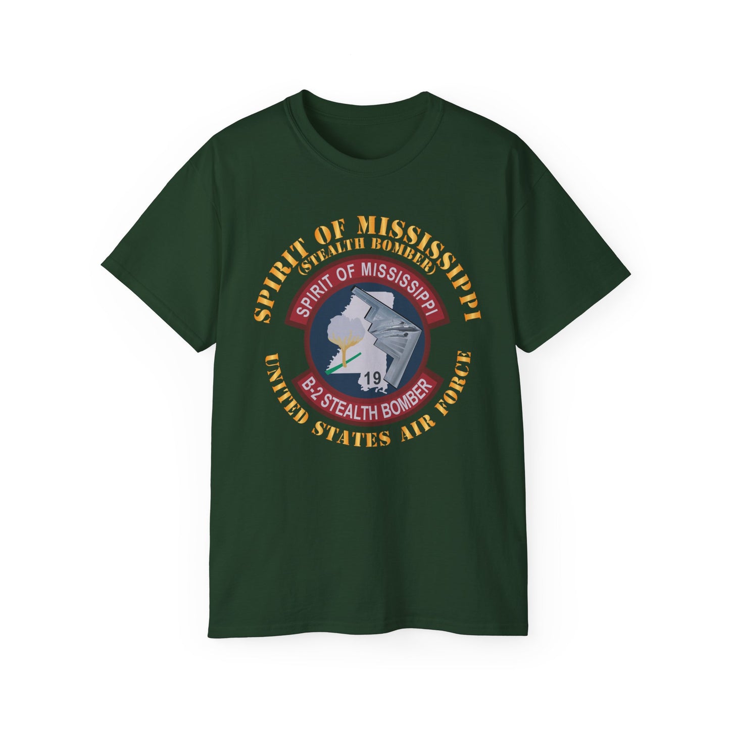 Unisex Ultra Cotton Tee - USAF - B2 - Spirit of Mississippi - Stealth Bomber X 300