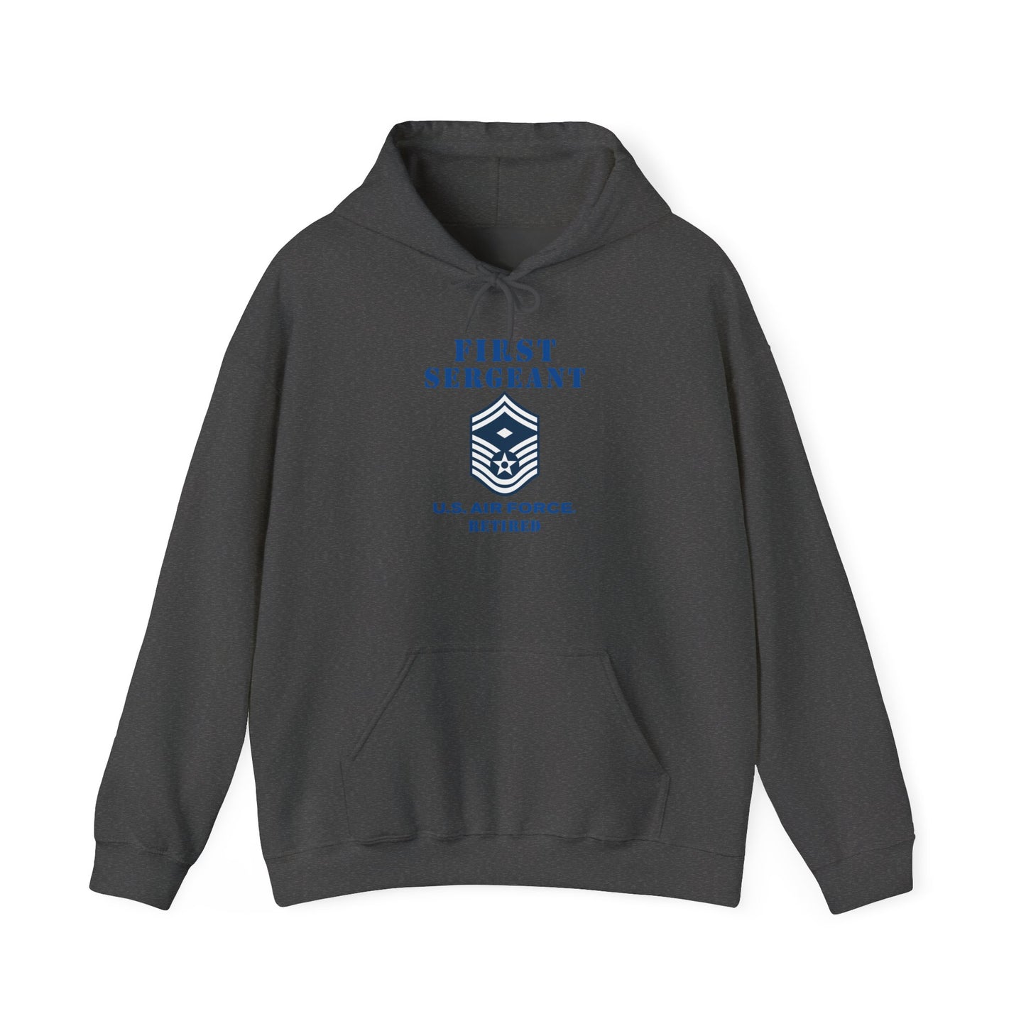 Unisex Heavy Blend Hooded Sweatshirt - USAF - First Sergeant (E8b) - 2020 - Retired