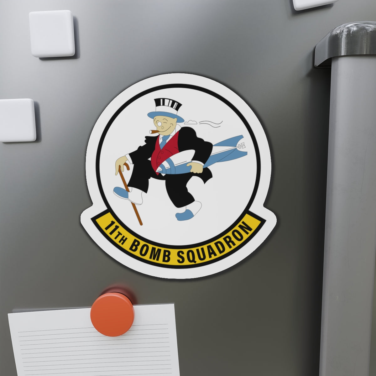 Die-Cut Magnet - USAF - 11th Bomb Squadron wo txt