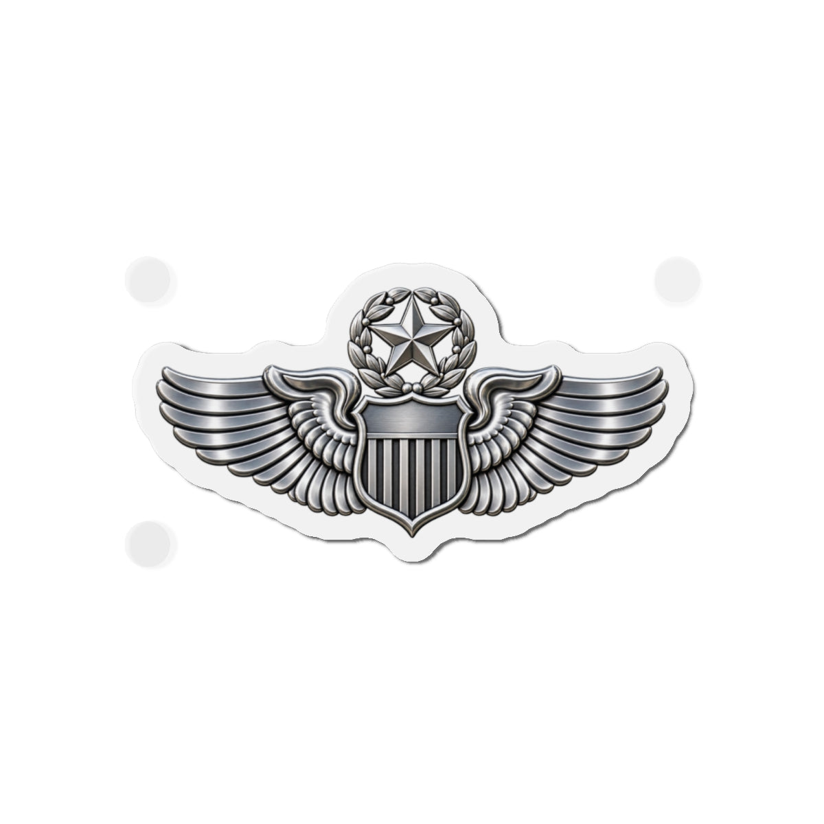 Die-Cut Magnet - USAF - Master Pilot Badge wo txt - 3D - Enhanced