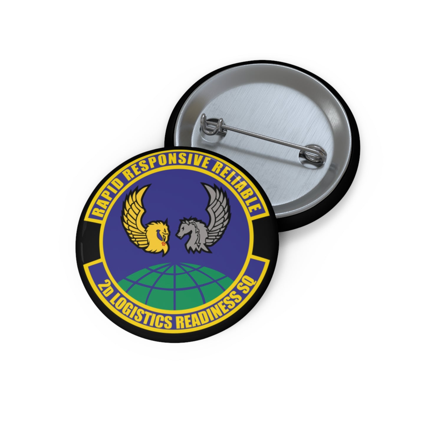 Custom Pin Button - USAF - 2d Logistics Readiness Squadron wo txt