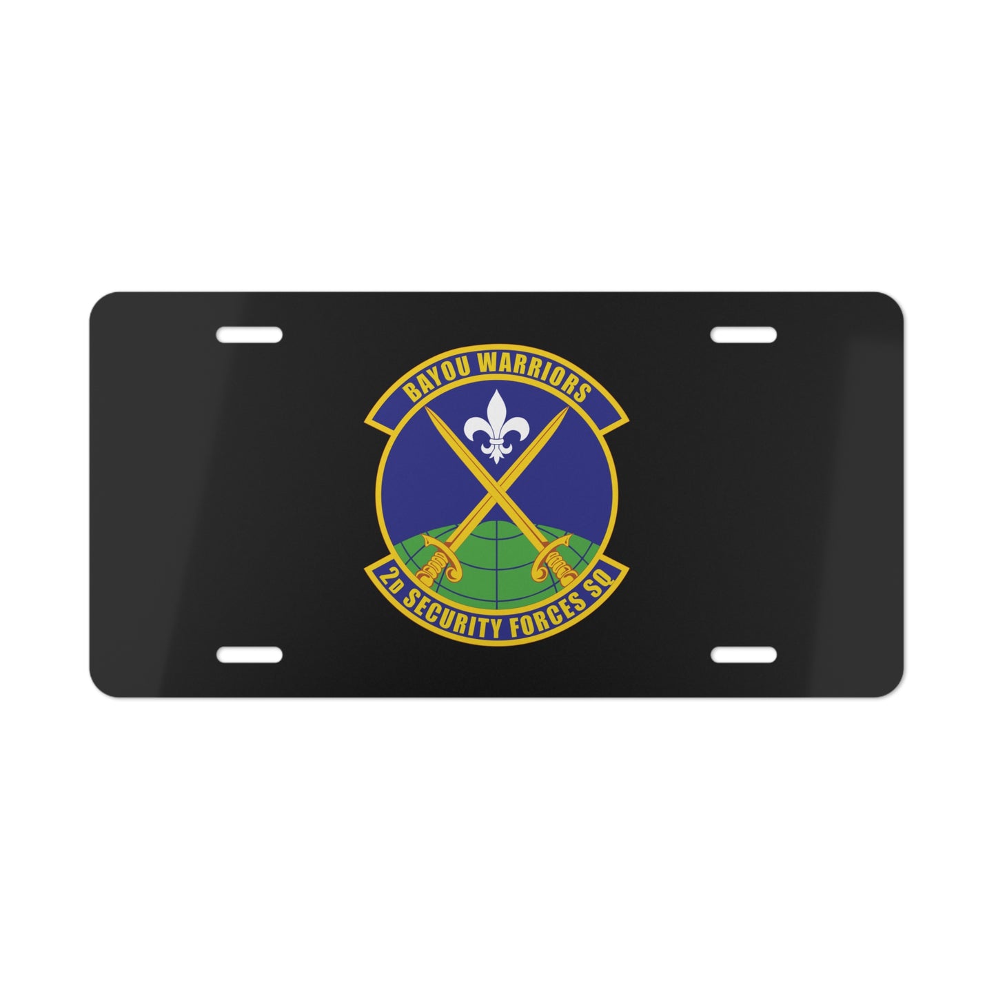 License Plate - USAF - 2nd Security Forces Squadron wo txt