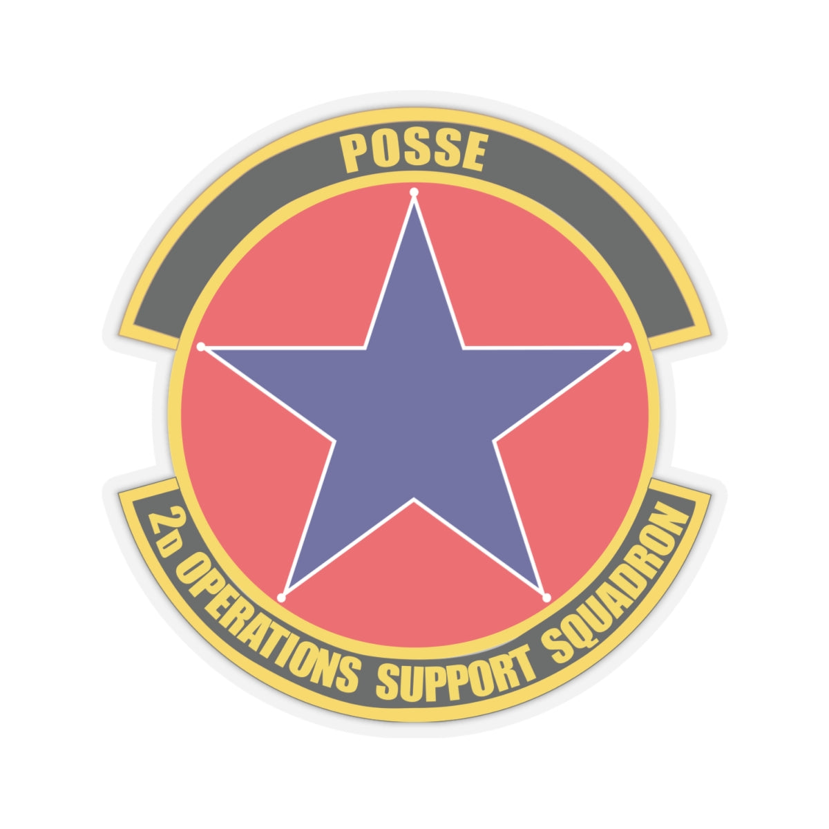Kiss-Cut Stickers - USAF - 2nd Operations Support Squadron wo txt