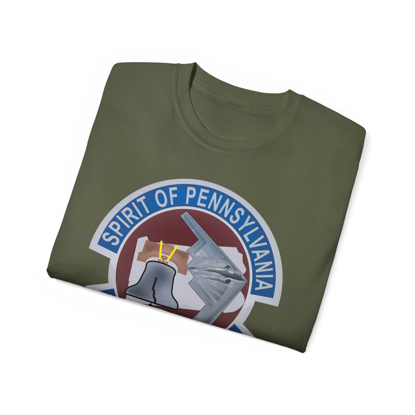 Unisex Ultra Cotton Tee - USAF - B2 - Spirit of Pennsylvania Stealth Bomber wo Txt X 300