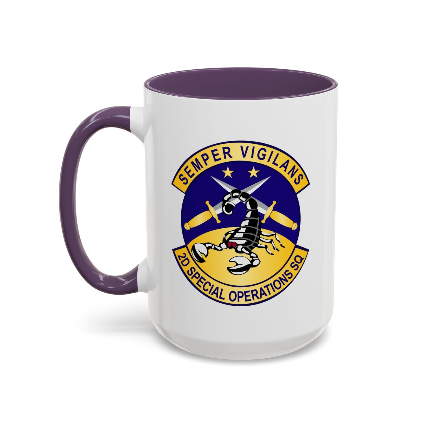 Accent Coffee Mug (11oz & 15oz) - USAFSOF - 2nd Special Operations Squadron wo Txt