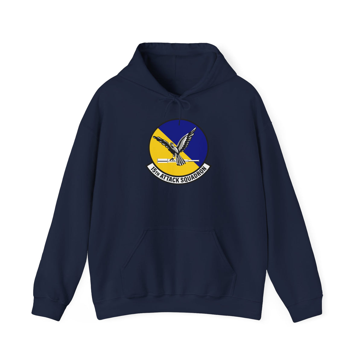 Unisex Heavy Blend Hooded Sweatshirt - USAF - 15th Attack Squadron wo txt