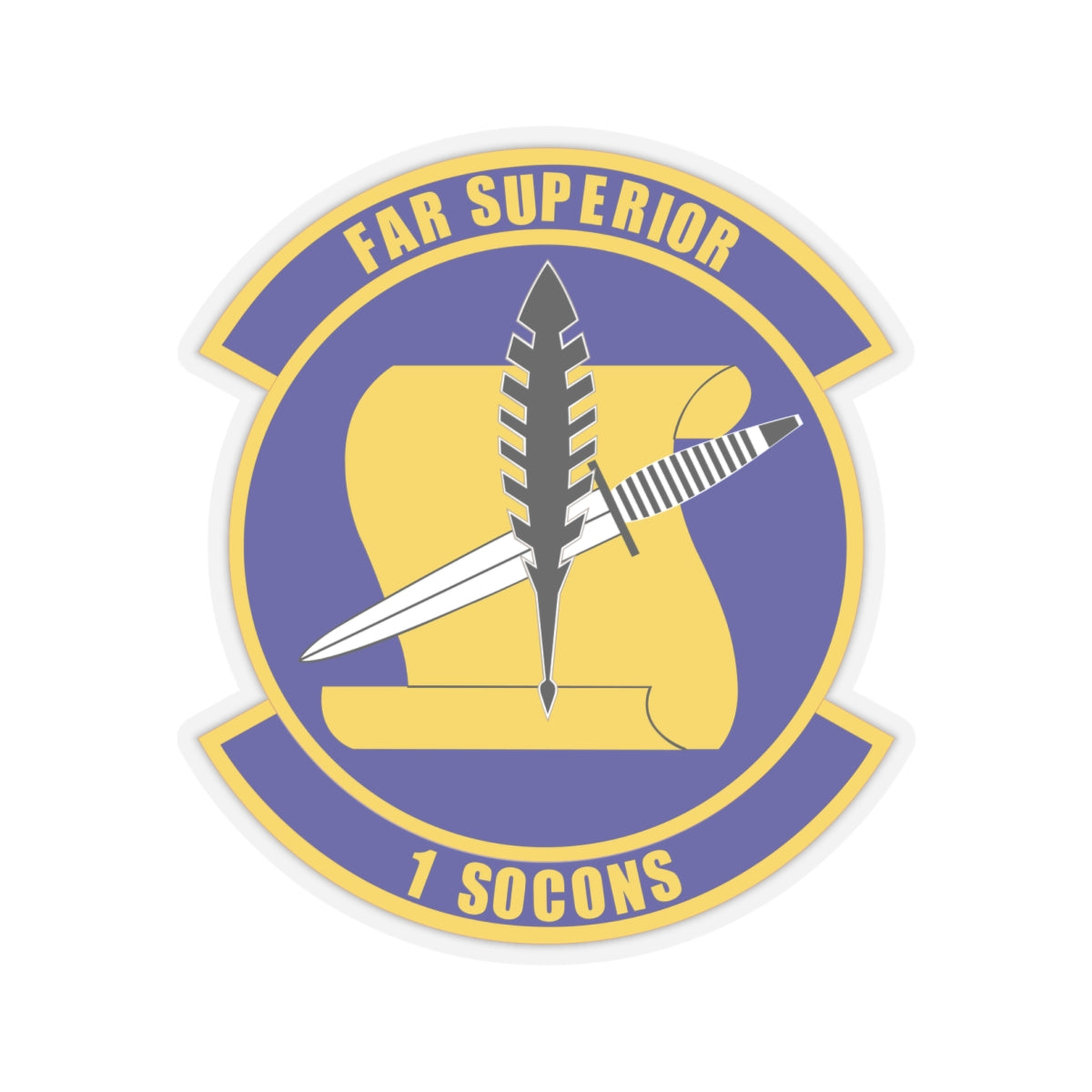 Kiss-Cut Stickers - USAF - 1st Special Operations Contracting Sq wo txt X 300