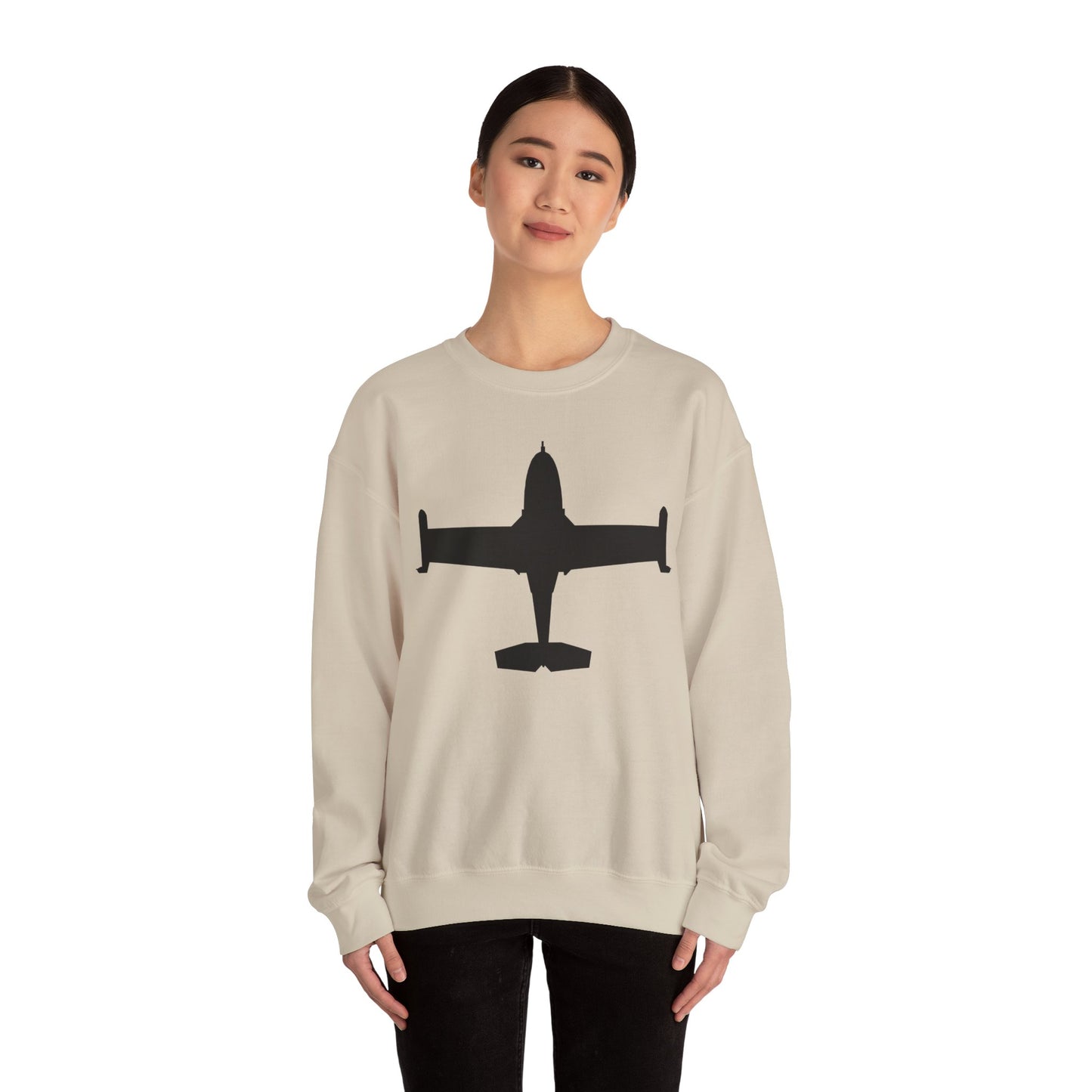 Crewneck Sweatshirt - Aircraft - A-37-Trainer - Top - Silhouette X 300