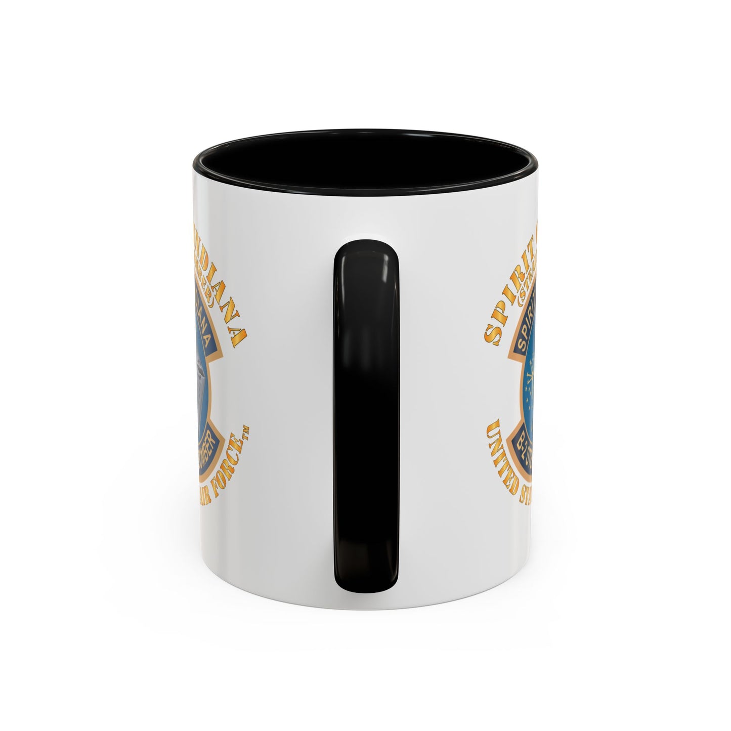 Accent Coffee Mug (11oz & 15oz) - USAF - B2 - Spirit of Indiana - Stealth Bomber X 300