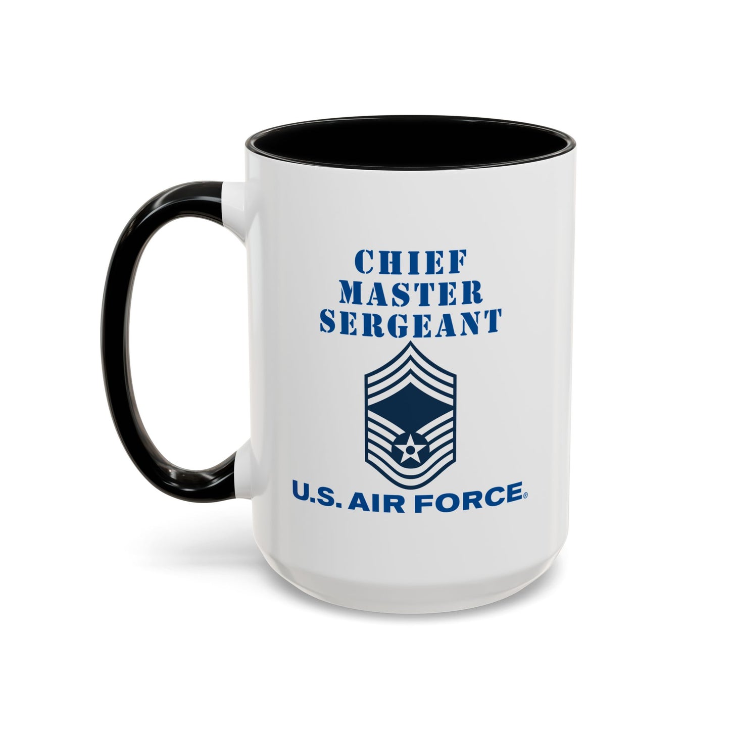Accent Coffee Mug (11oz & 15oz) - USAF - Chief Master Sergeant (E9a) - 2020 - US Air Force w Text X 300