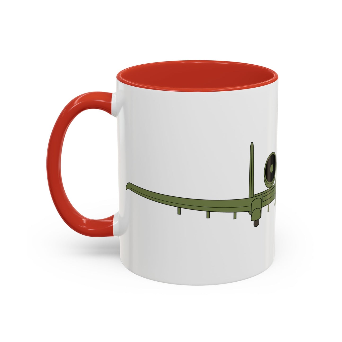Accent Coffee Mug (11oz & 15oz) - Aircraft - USAF - A-10 Thunderbolt II - Front X 300