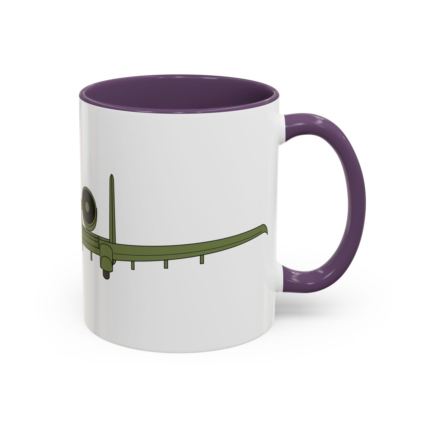 Accent Coffee Mug (11oz & 15oz) - Aircraft - USAF - A-10 Thunderbolt II - Front X 300