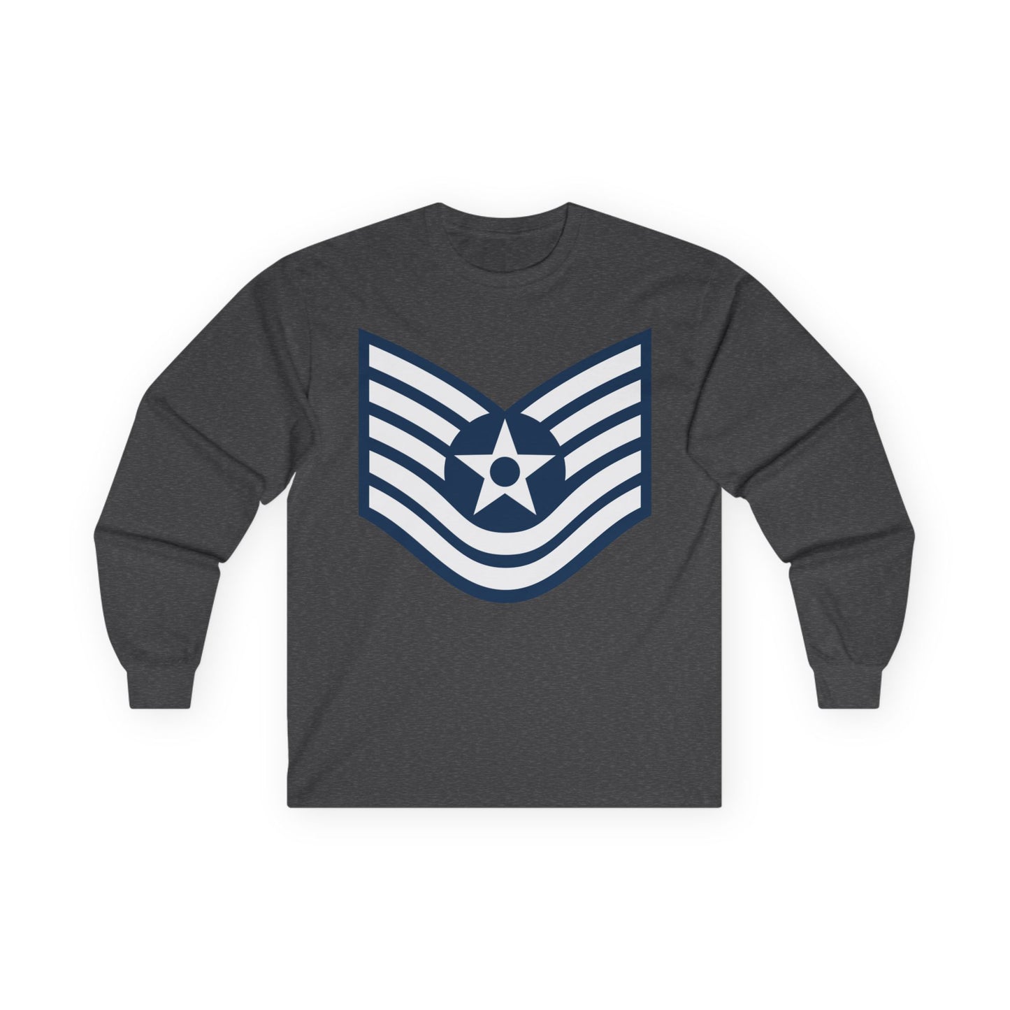 Unisex Ultra Cotton Long Sleeve Tee - USAF - Technical Sergeant (E6) - 2020