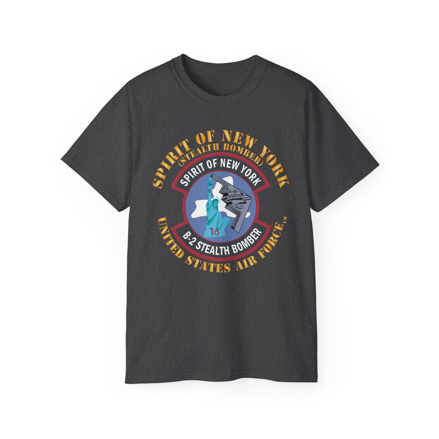 Unisex Ultra Cotton Tee - USAF - B2 - Spirit of New York - Stealth Bomber X 300