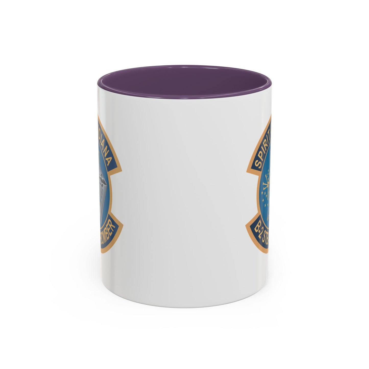 Accent Coffee Mug (11oz & 15oz) - USAF - B2 - Spirit of Indiana - Stealth Bomber wo txt X 300