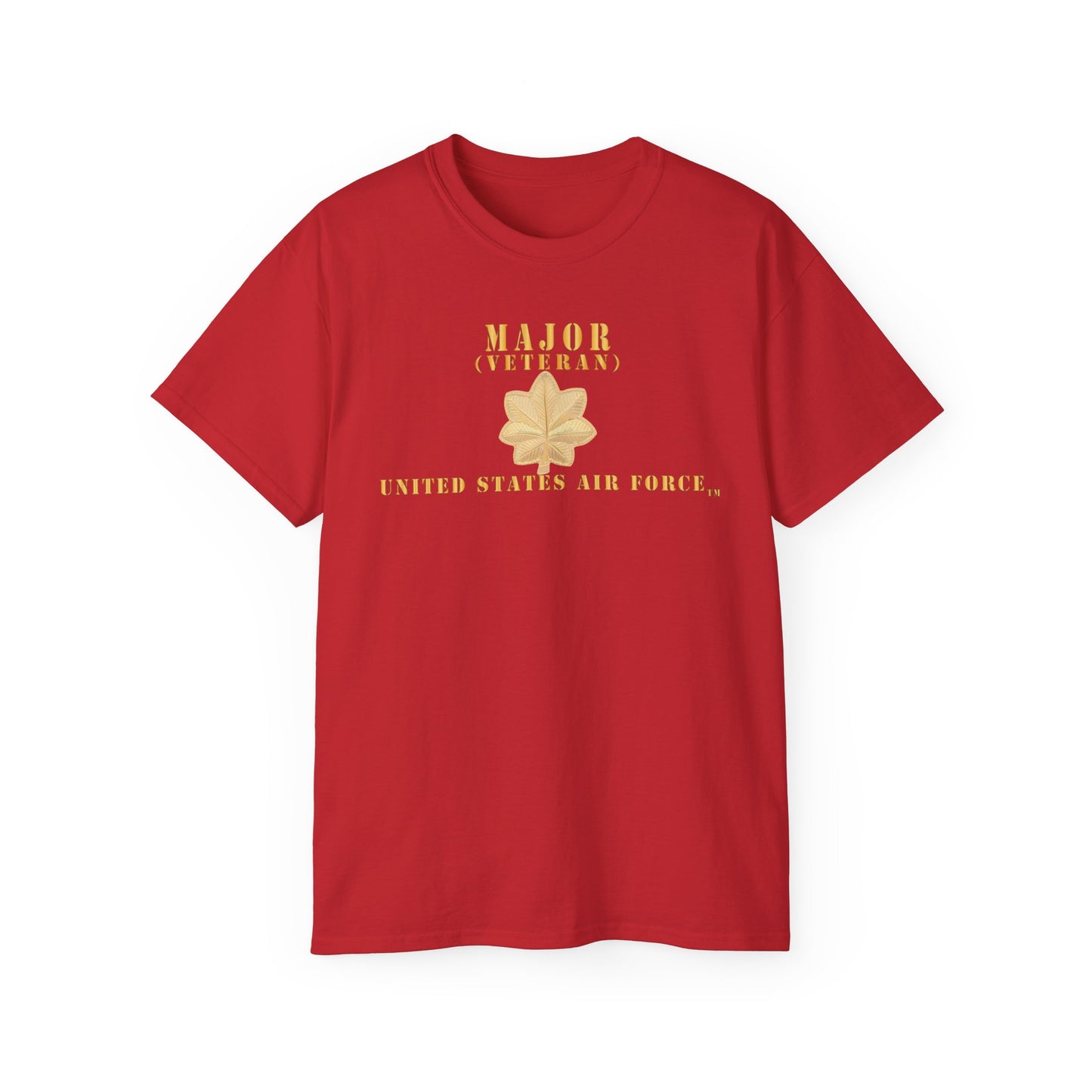 Unisex Ultra Cotton Tee - USAF - Major - MAJ - Veteran X 300