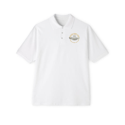 Men's Piqué Polo -USAF - Military Flight Nurse - Flight Nurse - Master