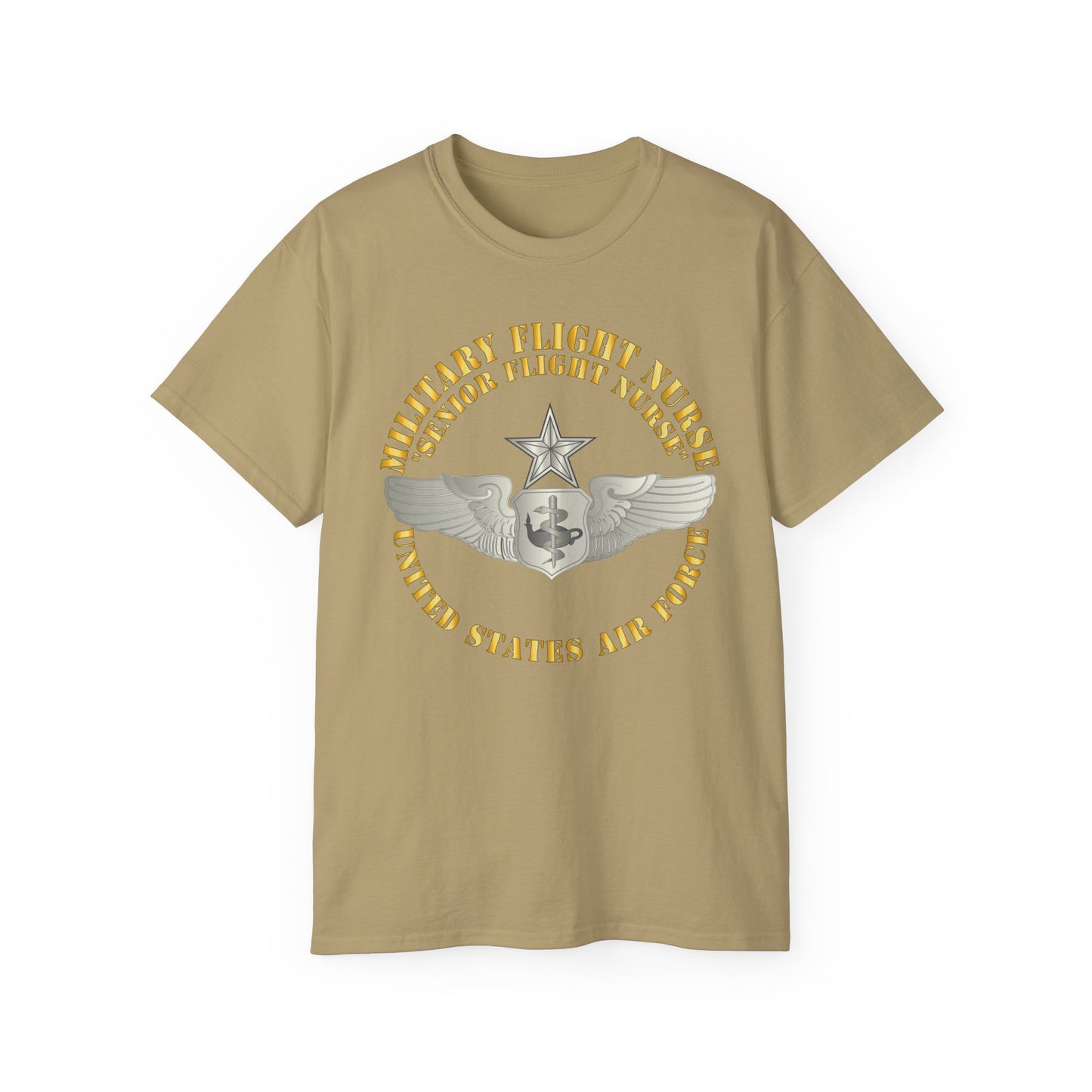 Unisex Ultra Cotton Tee - USAF - Military Flight Nurse - Flight Nurse - Senior