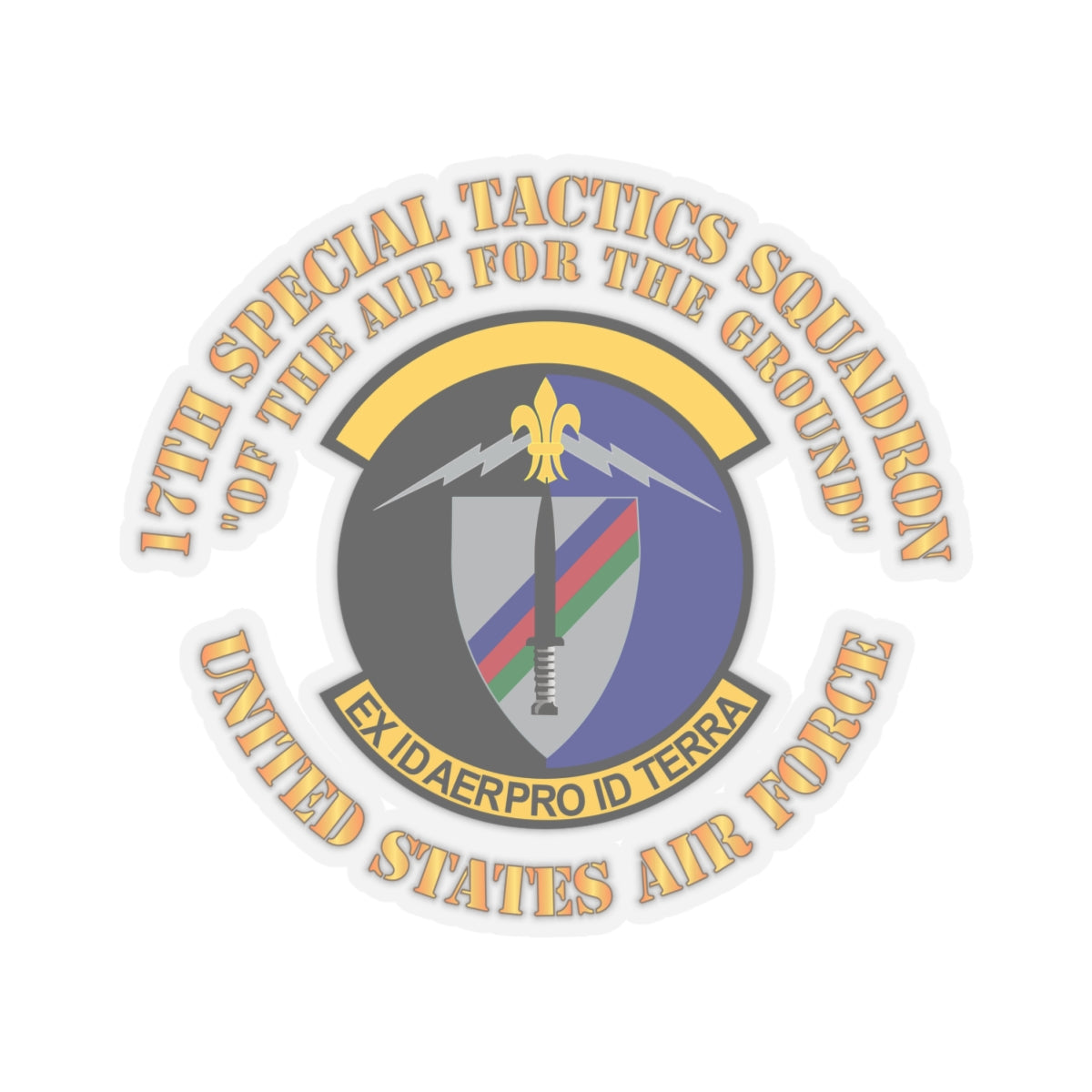 Kiss-Cut Stickers - USAF - 17th Special Tactics Squadron