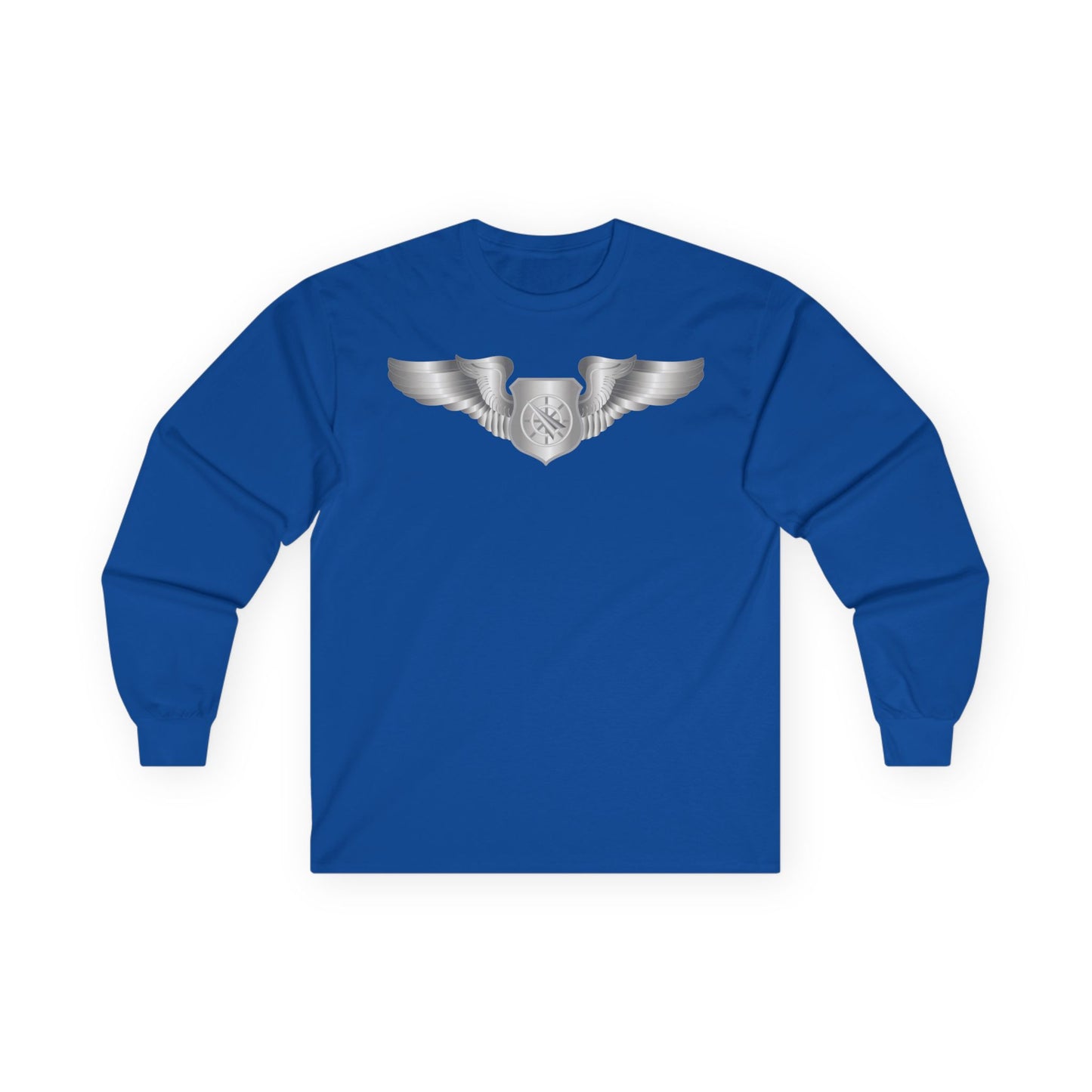 Unisex Ultra Cotton Long Sleeve Tee - USAF - Air Battle Manager - Basic Wings wo Txt