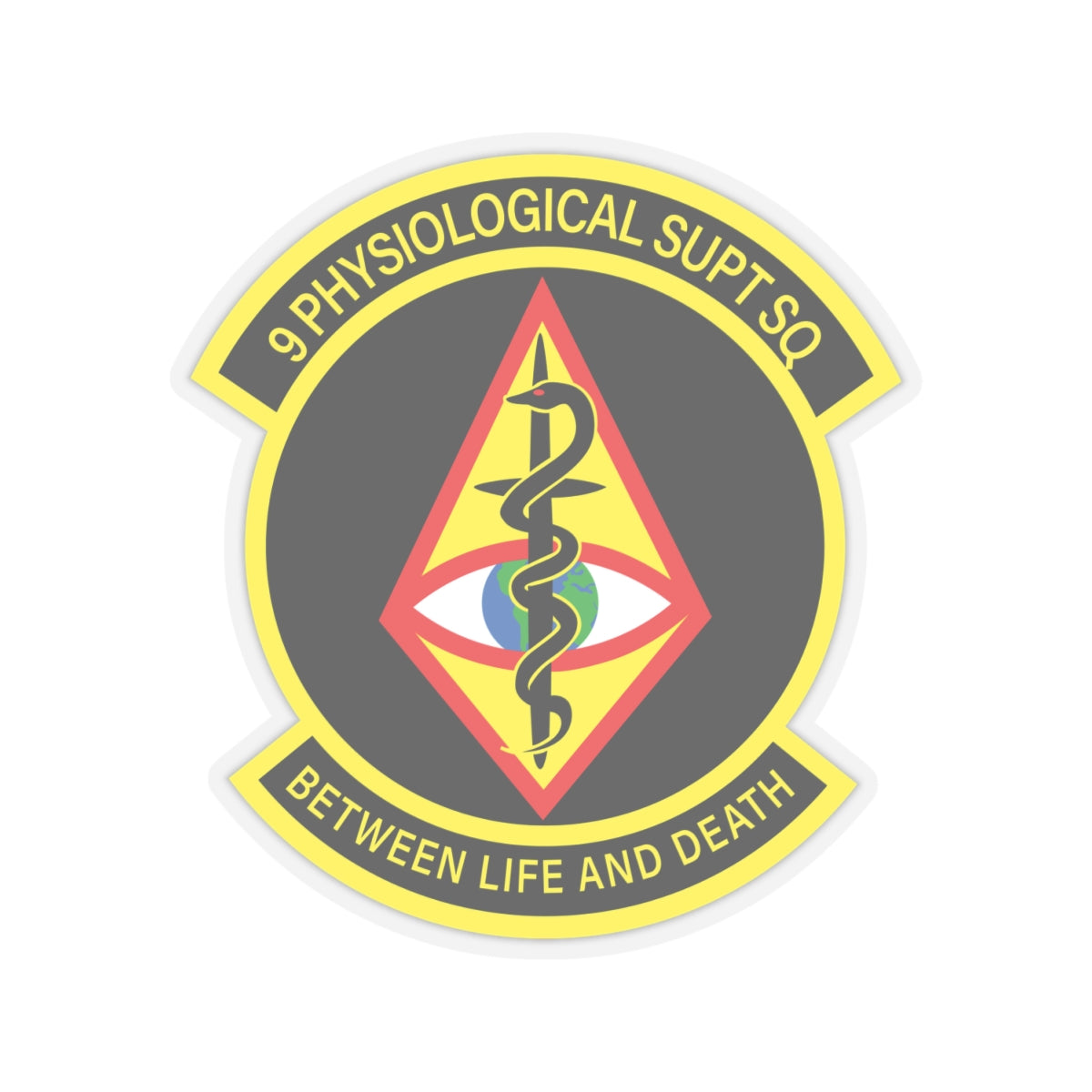Kiss-Cut Stickers - USAF - 9th Physiological Support Squadron wo txt X 300