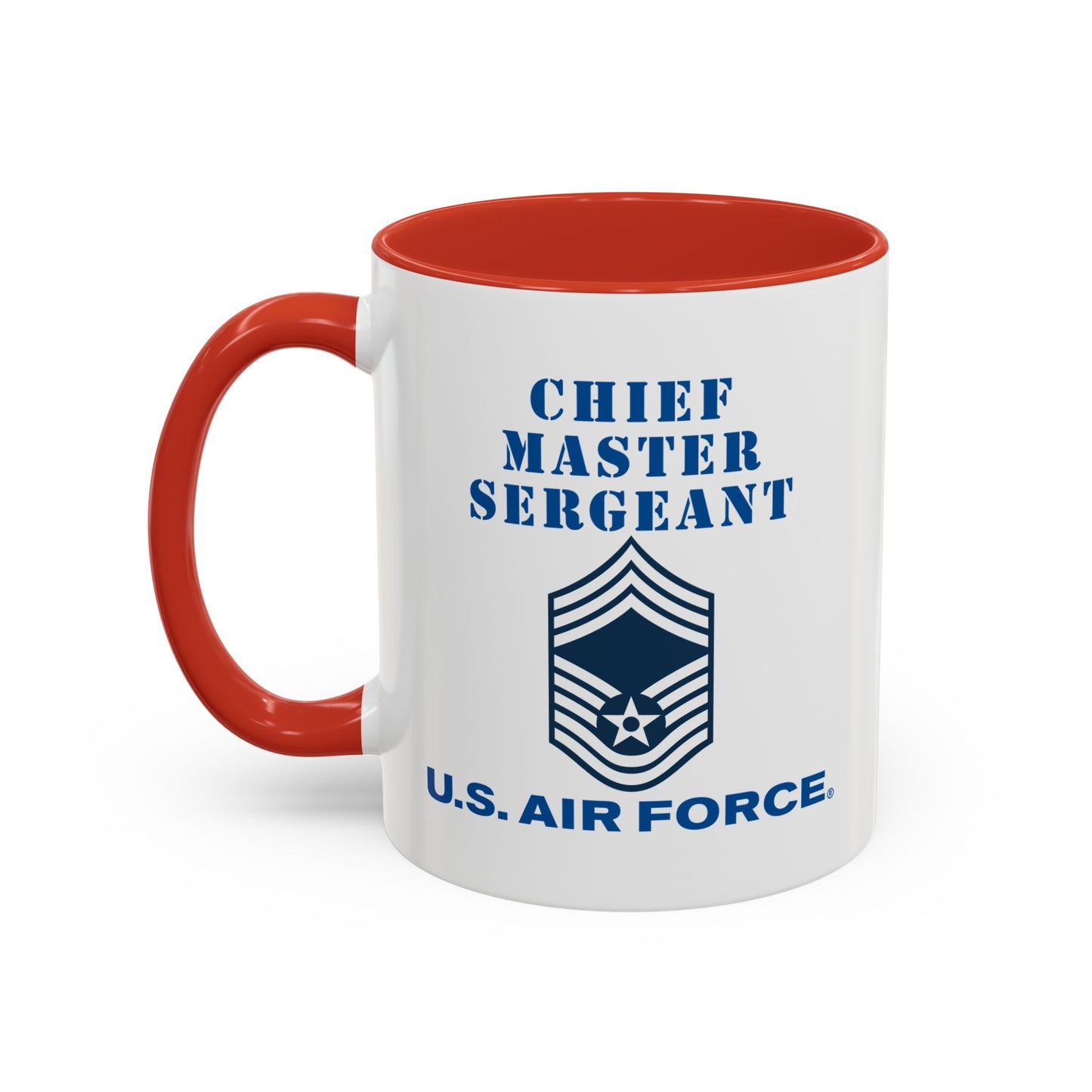 Accent Coffee Mug (11oz & 15oz) - USAF - Chief Master Sergeant (E9a) - 2020 - US Air Force w Text X 300