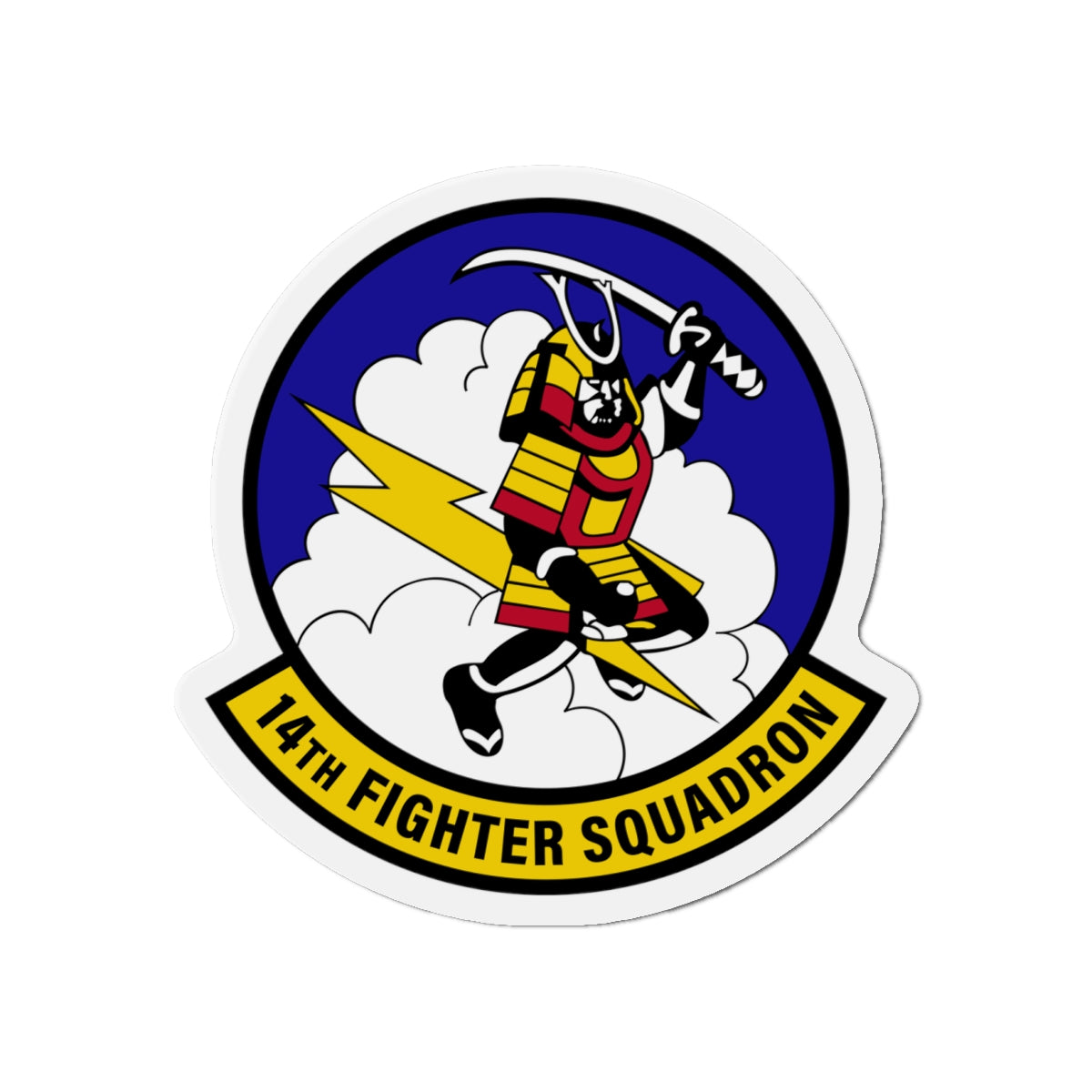Die-Cut Magnet - USAF - 14th Fighter Squadron wo txt
