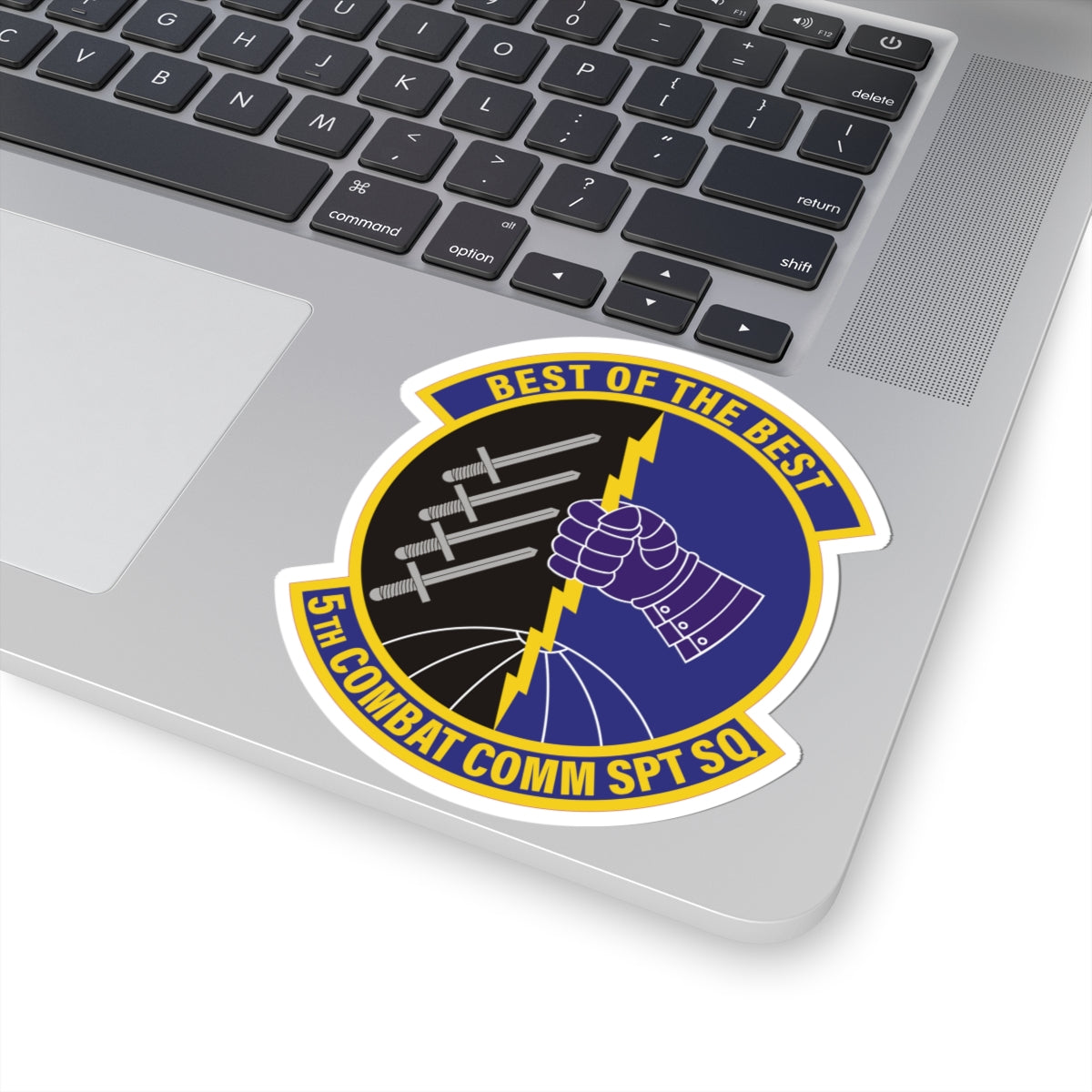 Kiss-Cut Stickers - USAF - 5th Combat Communications Support Sq wo txt X 300