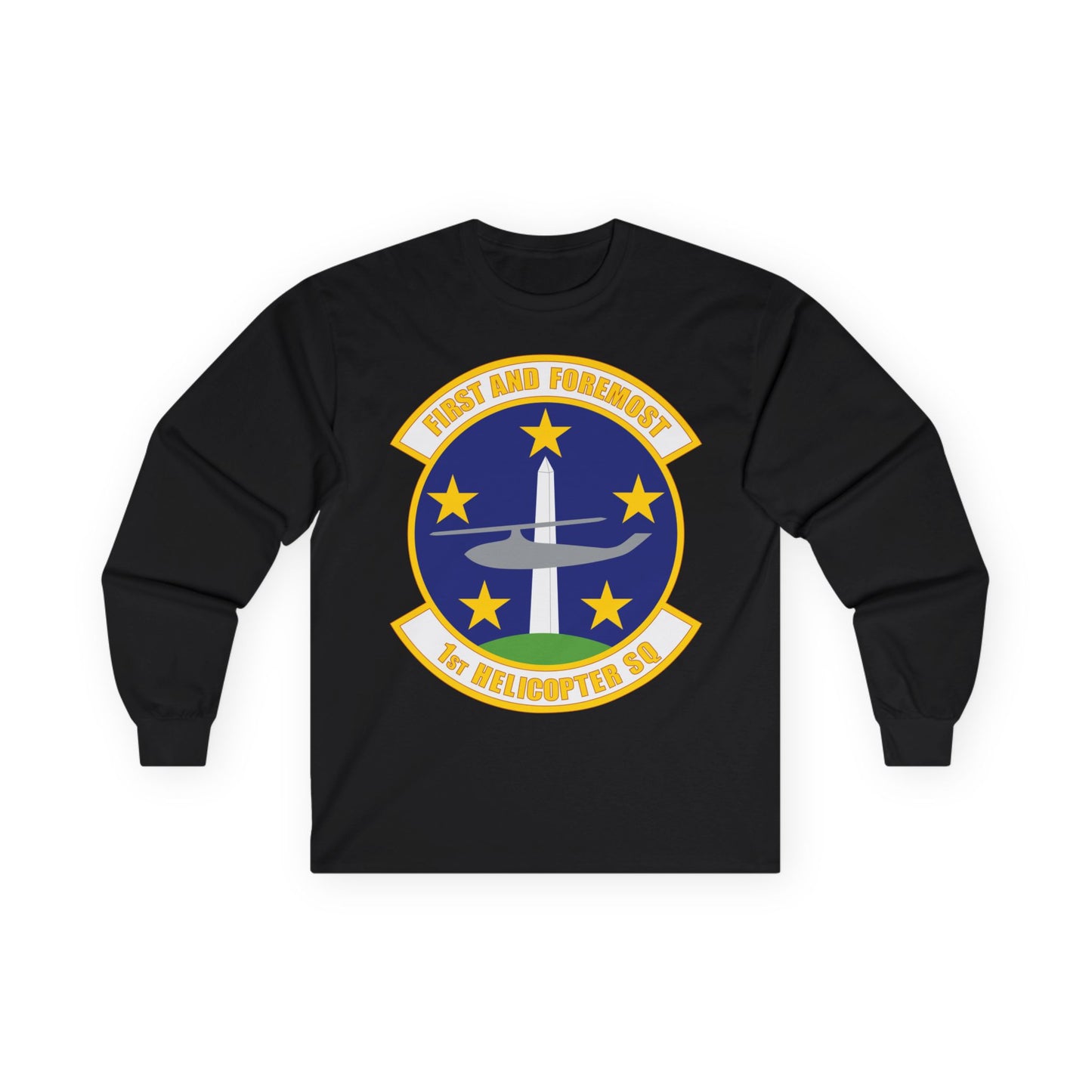 Unisex Ultra Cotton Long Sleeve Tee - USAF - 1st Helicopter Squadron (AFDW) wo txt
