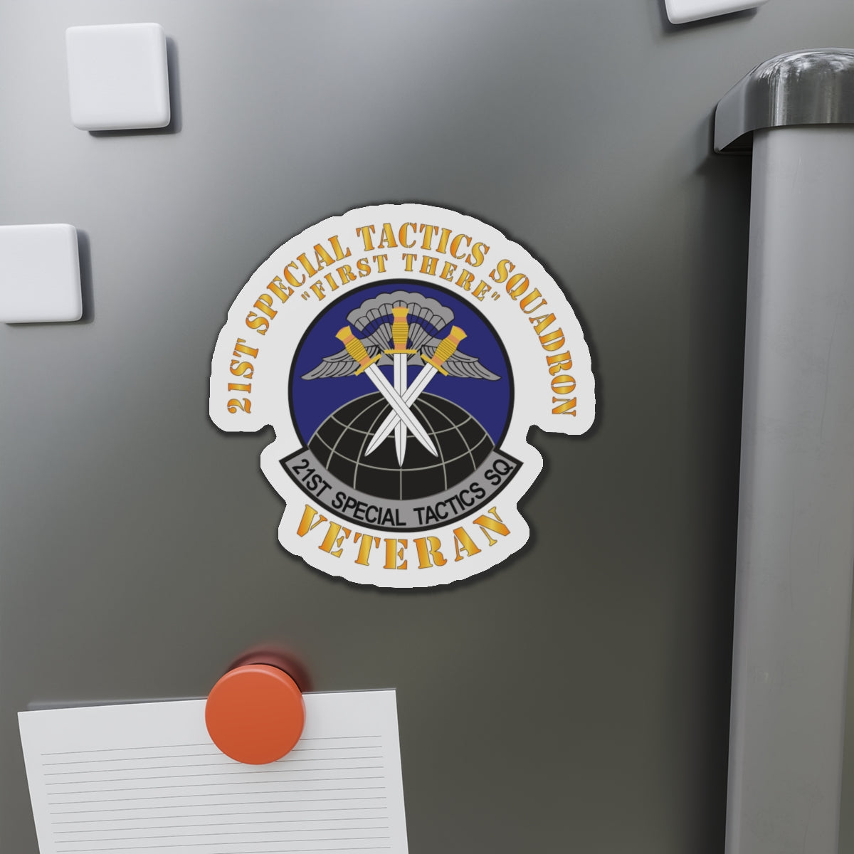 Die-Cut Magnet - USAF - 21st Special Tactics Squadron - First There -Veteran