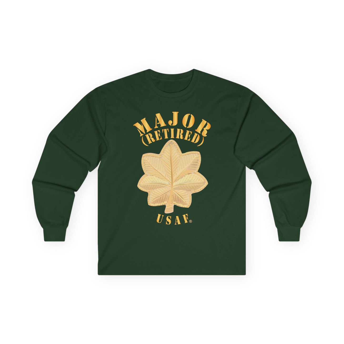Unisex Ultra Cotton Long Sleeve Tee - USAF - Major - Retired - USAF X 300